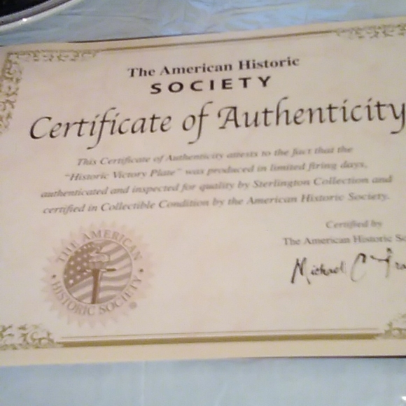 Historic Victory Plate 8" × 8" - Picture 7 of 9